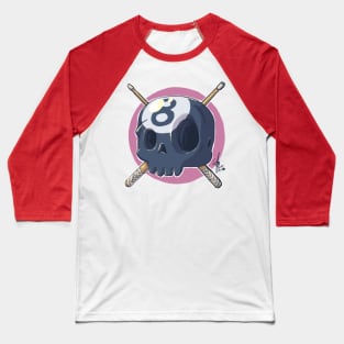 Skull Eight Ball Baseball T-Shirt